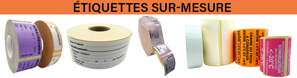 Étiquettes personnalisables sur-mesure
