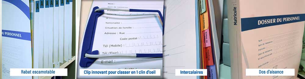 Images caractéristiques du dossier du personnel