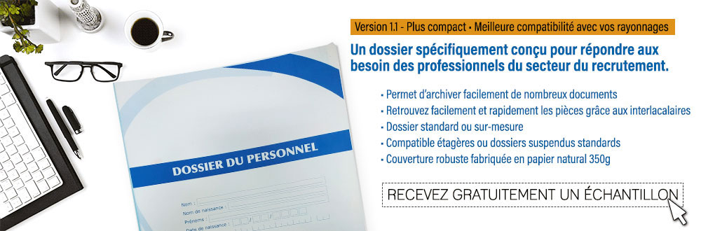 Dossier pour le classement des documents du personnel